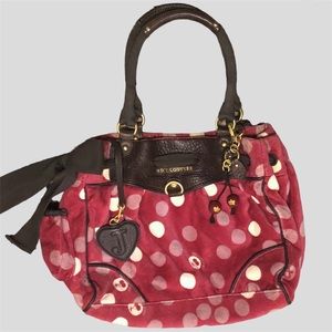juicy couture authentic hangbag tote bag with cherry details
